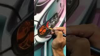 isisi THAT SUPRA!!!???? - Acrylic Airbrush Painting - #shorts