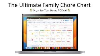 How the Ultimate Family Chore Chart Solved Our Household Chaos(You Need This) Google Sheets Template