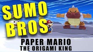 Paper Mario The Origami King Sumo Bros Boss Fight tips How to beat the Sumo Bros