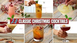 20 Classic Christmas Cocktails | Holiday Cocktail Recipe Compilation | Perfect for Parties