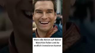 Wenn Aktien auf deiner Watchlist fallen und du endlich investieren kannst  #aktien #investieren