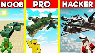 BOMBARDINO CROCODILO House Build Battle In Minecraft - NOOB VS PRO CHALLENGE - Maizen Mizen Parody