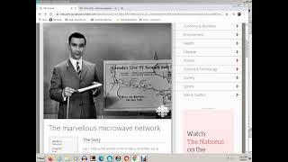 longest microwave network in world est 1958 connects all cbc stations & I got to work with it