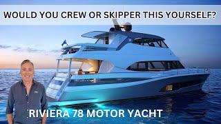 EXPERIENCE THE ULTIMATE LUXURY OF THE LATEST RIVIERA FLAGSHIP 78 MOTOR YACHT BOAT WALKTHROUGH