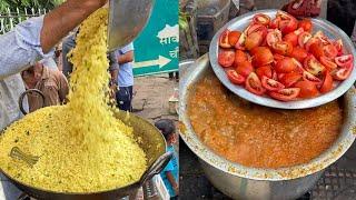 SUPERFAST Vicky Tarri Poha of Nagpur नागपुर का सबसे SPICY पोहा Indian Street Food