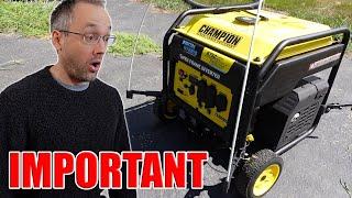 Know THIS before purchasing a generator - Champion 8750 Watt Open Frame Inverter