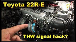 Toyota 22R-E air/fuel ratio ECU coolant signal hack / bypass tuning module for hesitation lag at WOT