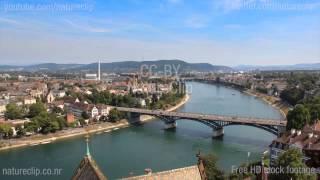 FREE time-lapse: River Rhine in Basel CC-BY NatureClip, 2013