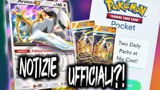 LEAK UFFICIALI POKEMON POCKET!?! ARCEUS EX E GARCHOMP EX + TYRANITAR E CO.!  Pokémon TCG Pocket!