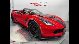 2015 Corvette Z06 3LZ Convertible 650hp Auto Comp Seats Ground FX NAV Torch Red on Adrenaline Red