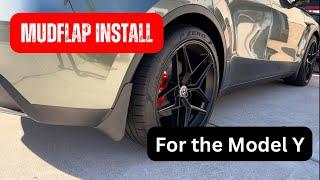 DIY - Tesla Model Y Mudflap Install