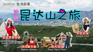 V4-沙巴昆达山之旅Sabah Kundasang Trip - 亚庇 Kota Kinabalu→担波罗里Tamparuli→纳巴鲁Nabalu→昆达山Kundasang