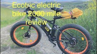 Ecotric Sportcool Electric Bike Review at 2000 Miles