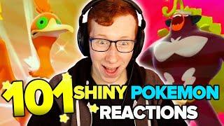 101 STUNNING SHINY POKEMON REACTIONS - Pokemon Sword & Shield Shiny Reaction Montage!