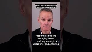 Here's what it takes to be in Cybersecurity Leadership #cybersecurity #leadership #militaryveteran