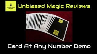 Unbiased Magic Reviews - Card At Any Number Demo