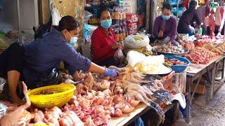 Boeng Tumpun Natural Fresh Food Market, Amazing Morning Market Scenes, Asian Market Activities