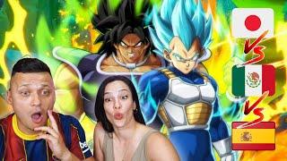 Reaccionando CON MI AMIGA a DRAGON BALL super JAPONES vs LATINO vs ESPAÑOL ¿Qué doblaje es mejor?