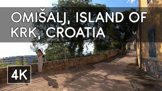 Walking Tour: Omišalj, Island of Krk, Croatia - 4K UHD Virtual Travel