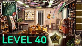 Can You Escape The 100 Room 16 Level 40 Walkthrough (50 Rooms 16)