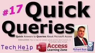 Microsoft Access Quick Queries #17: Avoid Beginner Mistakes, Align Forms, Chart Tips, and More