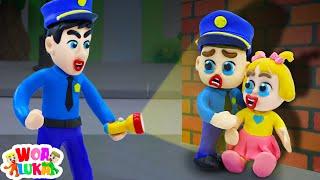 Police Luka Find Baby Lost - Luka Learns Outdoor Safety  Play Doh Cartoon - WOA Luka Channel