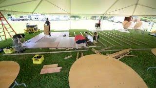 Time Lapse - Wedding Dance Floor Setup