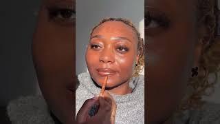 Brown lip tutorial with Makeup forever artist liner #brownlipstick #makeuptutorial