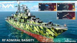 RF Admiral Basisty - With 2x Den sho gun & 3x TRG-230 Deadliest Combo #modernwarships