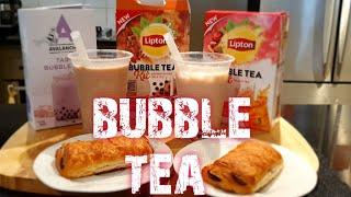 how to make a lipton bubble tea/milk tea from blain adventures