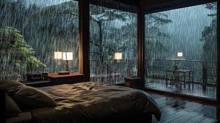 【1M】 LIGHT RAIN Sound for Sleeping in Bedroom | Sleep and Relaxation, Meditation