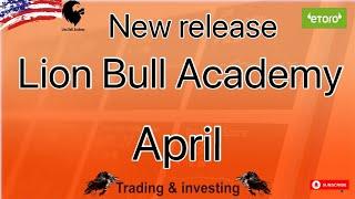 Lion bull academy April. New this month.