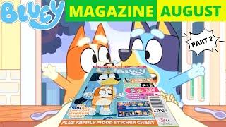  BLUEY Magazine - August Issue Part 2  | Bluey Books & Crafts | Disney Jr | ABC Kids