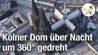 Kölner Dom von Unbekannten über Nacht um 360 Grad gedreht