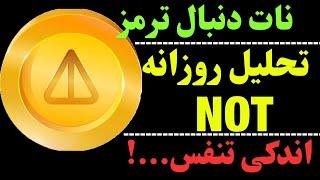 تحلیل نات کوین امروز | احتمال اصلاح هفتگی ناتکوین |NOT و کمی توقف؟!