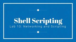 OS Lab 13: Networking and Shell Scripting