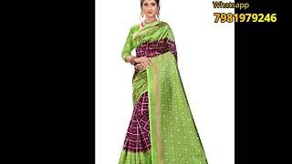 Latest New Trendy Silk Sarees 299 /  lightweightsarees Collections / Anand Fashions