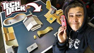 FINGERBOARD SKATEPARK OUT OF TECH DECK RAMPS!