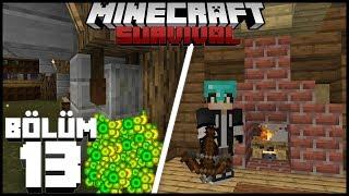 ZIMPARA TAŞIYLA XP KASALIM, YANAN ŞÖMİNE!┇Minecraft Survival ▹Bölüm 13