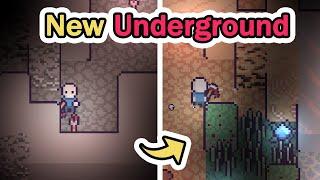 NEW underground BIOMES and MENU | Devlog #10