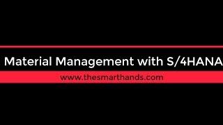 SAP S4 HANA MM Training - Classic MRP | SAP S4HANA Sourcing and Procurement