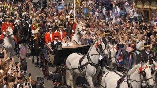 Royal Wedding: Prince Harry and the Duchess of Sussex greet crowds in Windsor