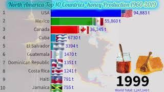 North America Top 10 Countries -honey Production