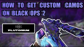 HOW TO GET CUSTOM CAMOS ON BLACK OPS 2