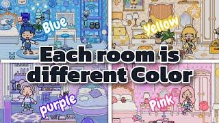 Each room is a different color  Toca boca house design  part 2 [ Toca Life World ]