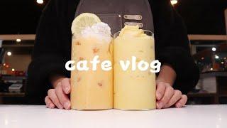 Eng) 너네 신메뉴 나왔다며? | CAFE VLOG | ASMR | 카페 브이로그 | 카페 사장 | 카페 알바 | Korea cafe | カフェブイログ