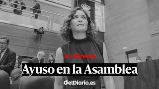  DIRECTO | AYUSO en la sesión de control de la ASAMBLEA DE MADRID