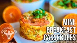 FitMenCook Mini Breakfast Casseroles / Mini Cacerolas para el Desayuno