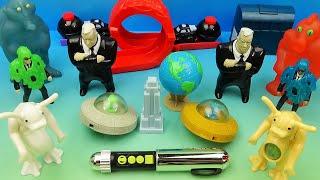 1998 MiB MEN IN BLACK THE ANIMATED SERIES set of 12 BURGER KING TV SHOW COLLECTIBLES VIDEO REVIEW