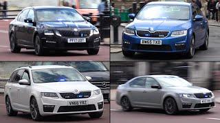 Unmarked Police Cars responding - Skoda Octavia VRS (x4)